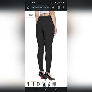 Amazon brand high waisted legging skinny dress pants with stretch size